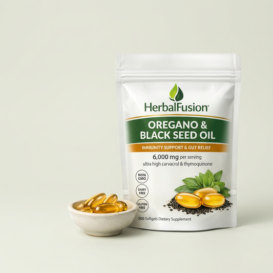 Herbal fusion dual action Oil of Oregano and black seed Softgels